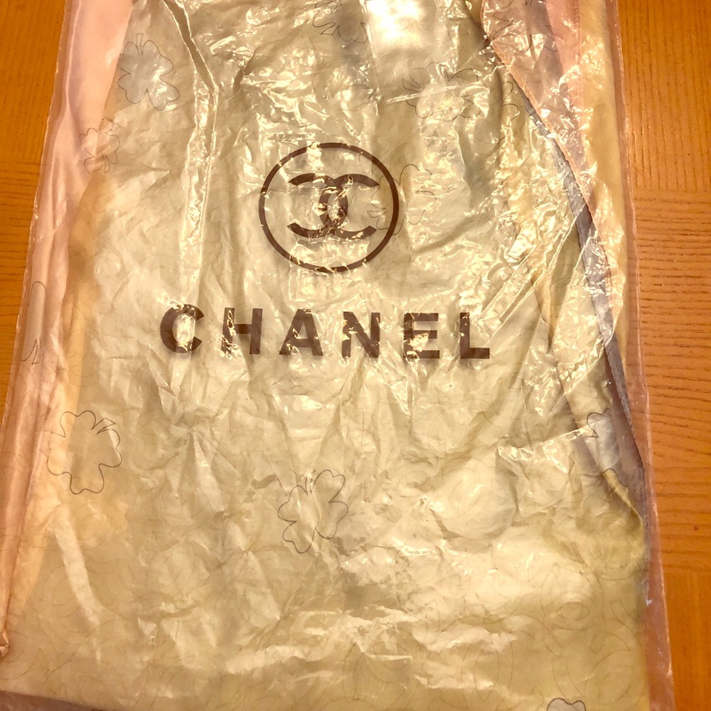 Authentic vintage Chanel multi-colored scarf